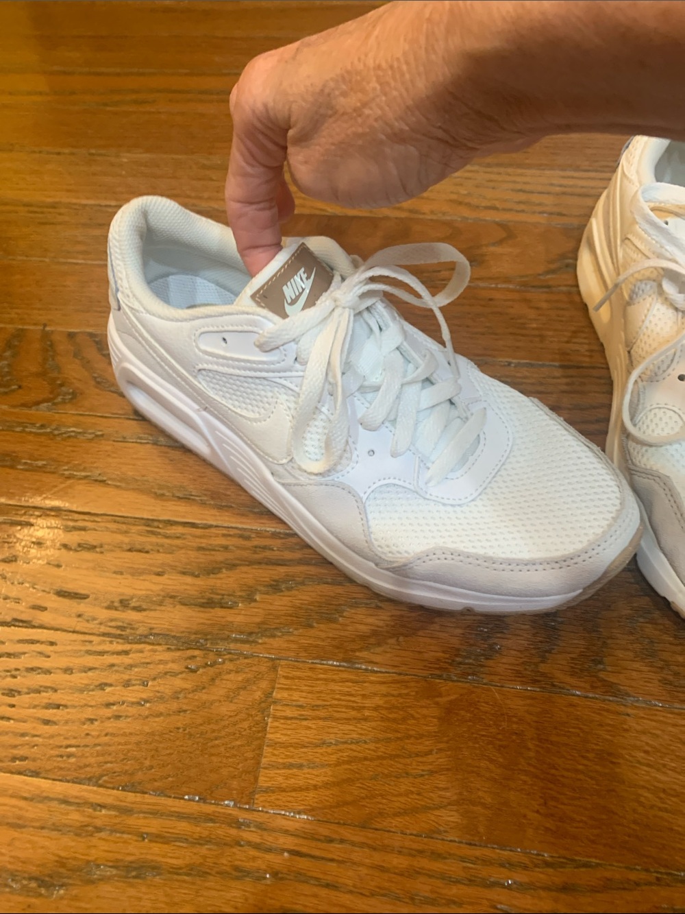 Nike Women’s White Mesh Lace-Up Sneakers